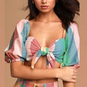 sincerely jules x billabong tie drop top